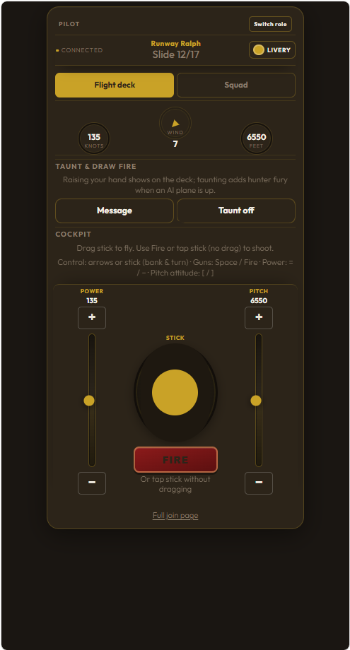 The Deckster flight remote