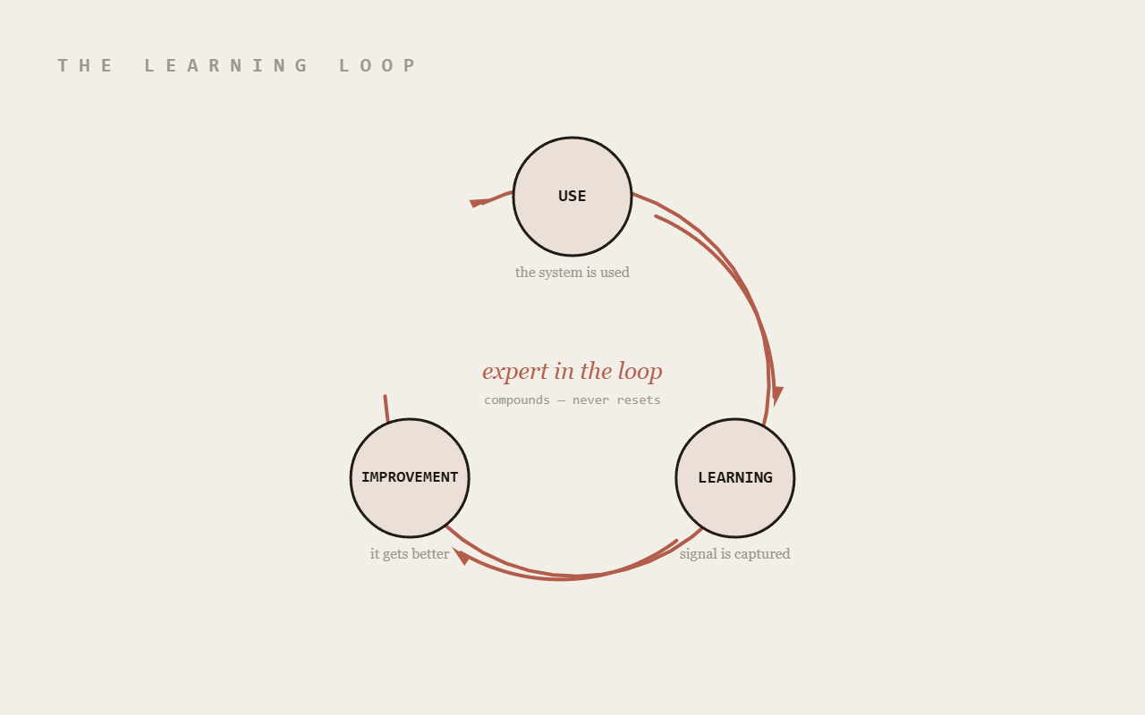 The learning loop diagram