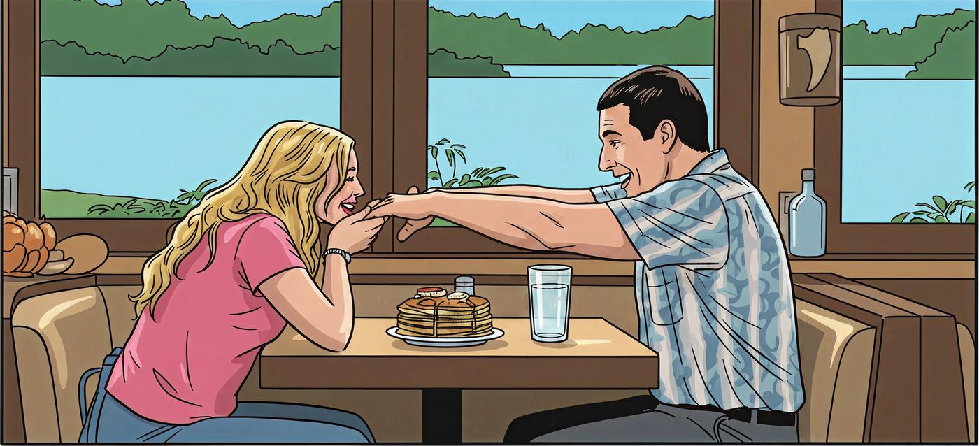 Lucy and Henry meet at the diner